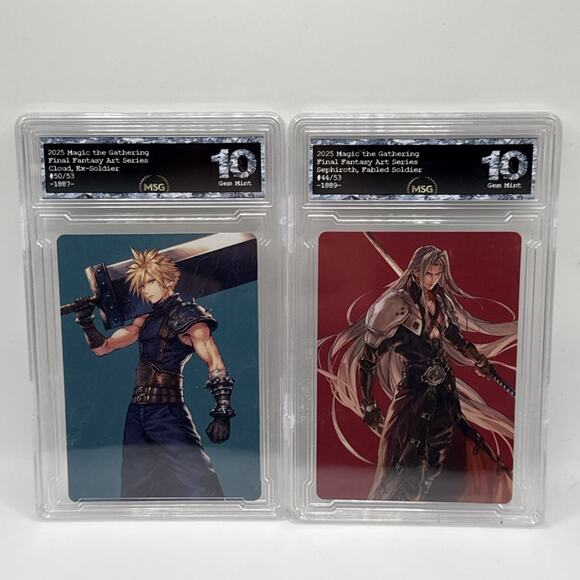 2025 MTG Final Fantasy Cloud Ex-Soldier 50/53 & Sephiroth 44/53 - Graded 10 2025 MTG Final Fantasy Cloud Ex-Soldier 50/53 & Sephiroth 44/53 - Graded 10